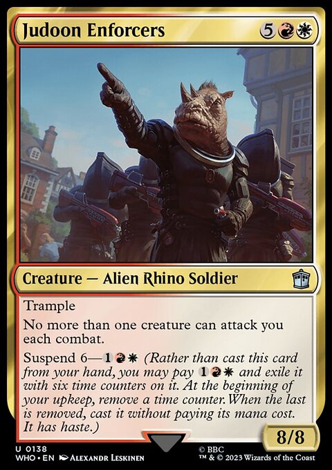 Judoon Enforcers, Doctor Who #138, Magic: The Gathering card