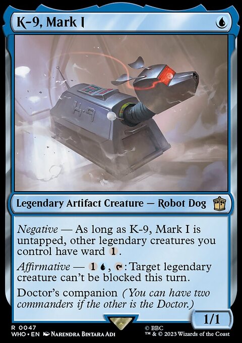 K-9, Mark I, Doctor Who #47, Magic: The Gathering card