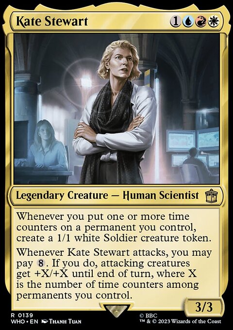 Kate Stewart, Doctor Who #139, Magic: The Gathering card