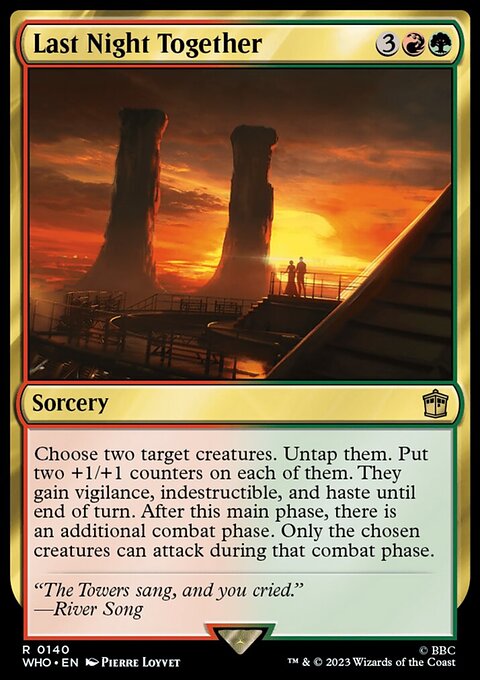 Last Night Together, Doctor Who #140, Magic: The Gathering card