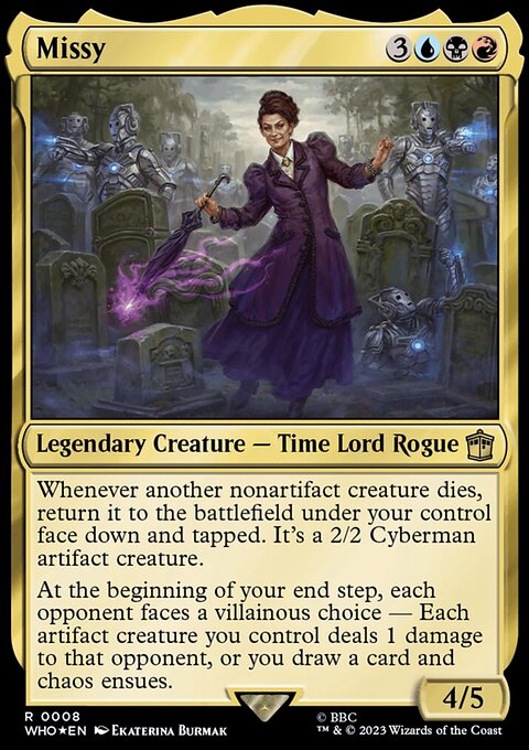 Missy, Doctor Who #8, Magic: The Gathering card
