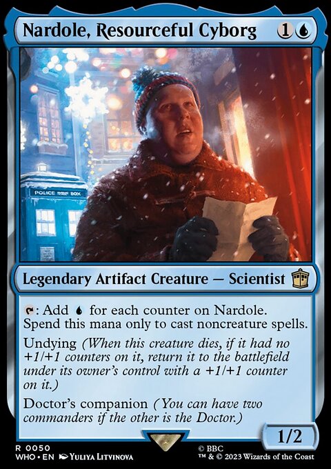 Nardole, Resourceful Cyborg, Doctor Who #50, Magic: The Gathering card