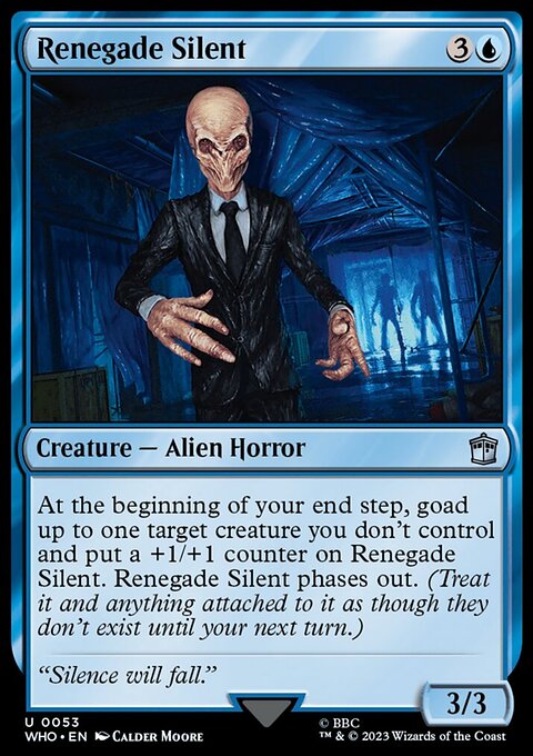 Renegade Silent, Doctor Who #53, Magic: The Gathering card