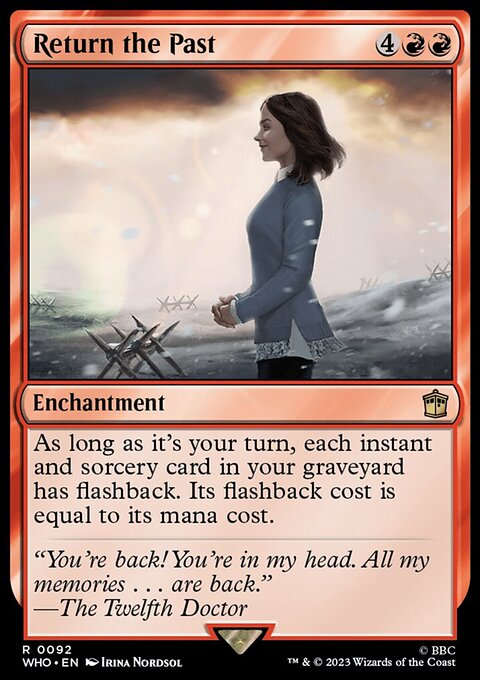 Return the Past, Doctor Who #92, Magic: The Gathering card