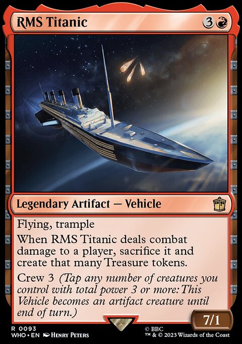 RMS Titanic, Doctor Who #93, Magic: The Gathering card
