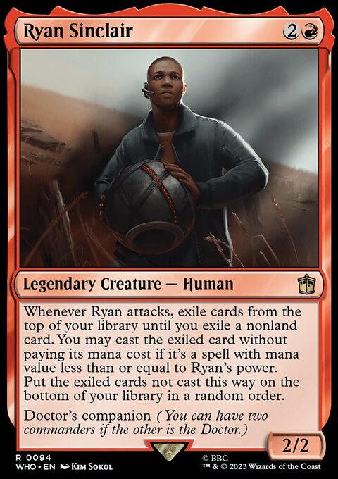 Ryan Sinclair, Doctor Who #94, Magic: The Gathering card