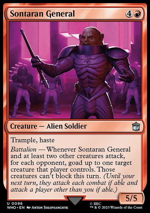 Sontaran General, Doctor Who #96, Magic: The Gathering card