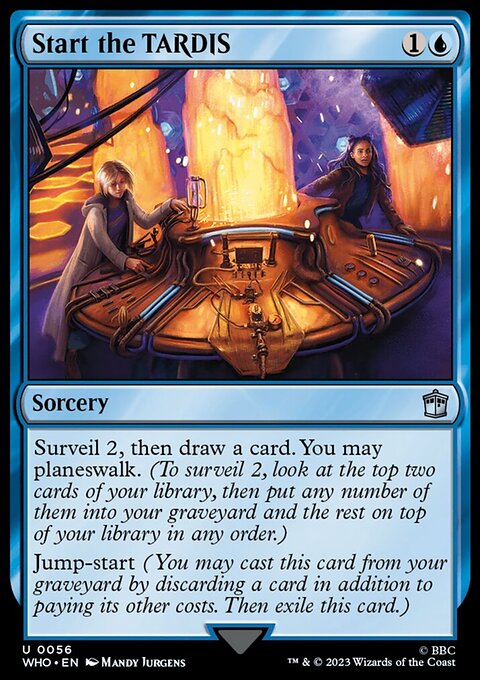 Start the TARDIS, Doctor Who #56, Magic: The Gathering card