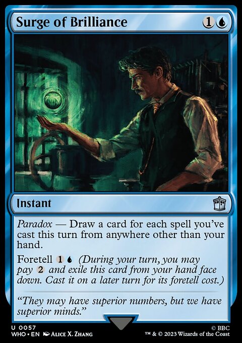 Surge of Brilliance, Doctor Who #57, Magic: The Gathering card