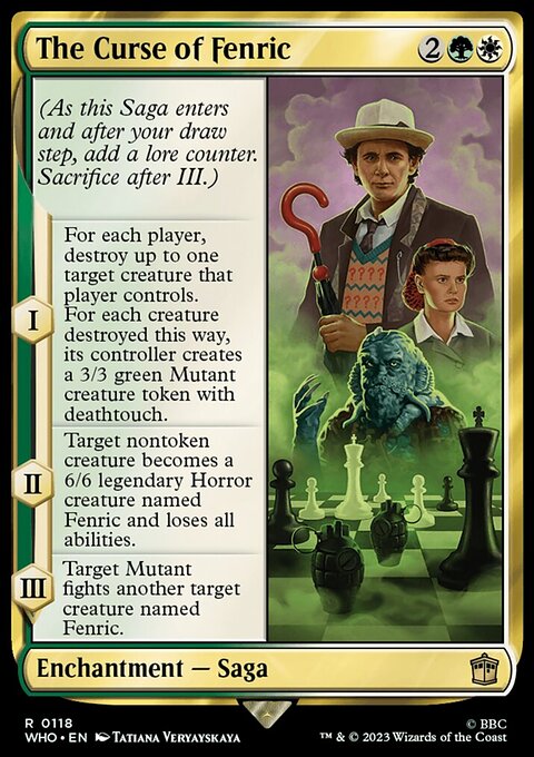 The Curse of Fenric, Doctor Who #118, Magic: The Gathering card