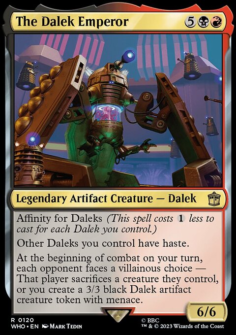 The Dalek Emperor, Doctor Who #120, Magic: The Gathering card
