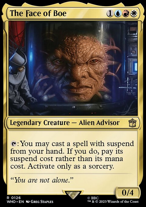 The Face of Boe, Doctor Who #126, Magic: The Gathering card