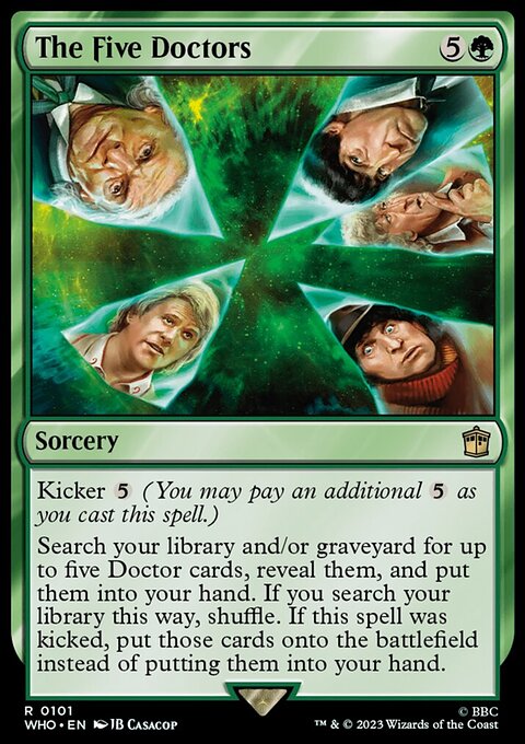 The Five Doctors, Doctor Who #101, Magic: The Gathering card