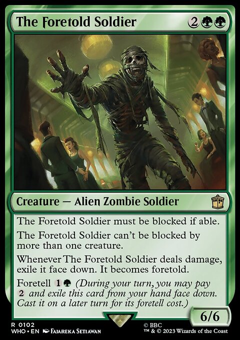 The Foretold Soldier, Doctor Who #102, Magic: The Gathering card