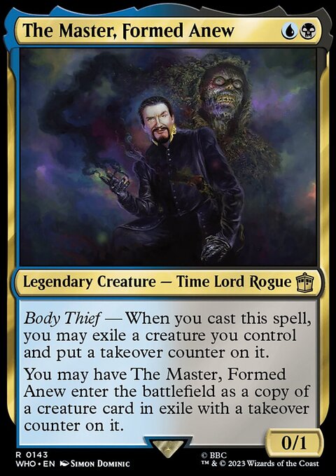 The Master, Formed Anew, Doctor Who #143, Magic: The Gathering card