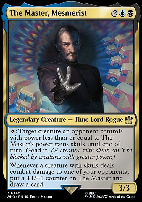 The Master, Mesmerist, Doctor Who #145, Magic: The Gathering card