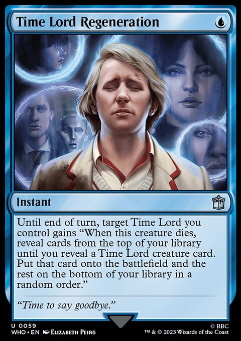 Time Lord Regeneration, Doctor Who #59, Magic: The Gathering card