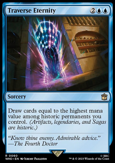 Traverse Eternity, Doctor Who #60, Magic: The Gathering card