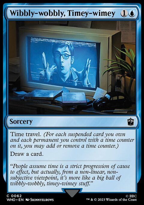 Wibbly-wobbly, Timey-wimey, Doctor Who #62, Magic: The Gathering card
