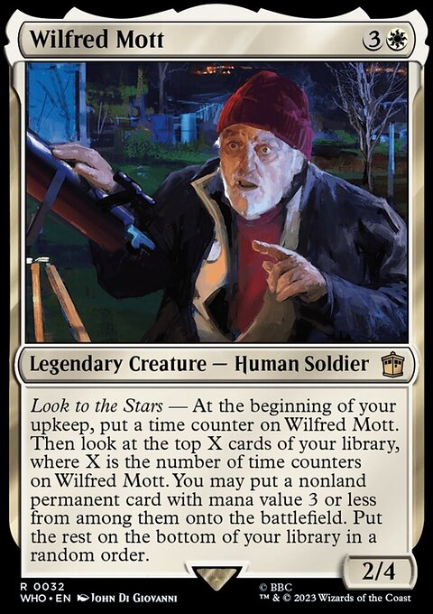 Wilfred Mott, Doctor Who #32, Magic: The Gathering card