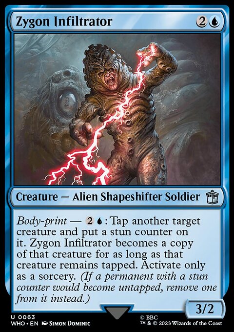 Zygon Infiltrator, Doctor Who #63, Magic: The Gathering card