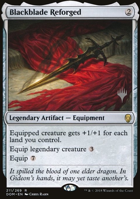 Blackblade Reforged, Dominaria Promos #211p, Magic: The Gathering card