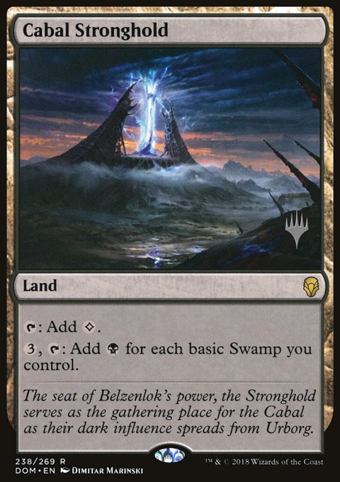 Cabal Stronghold, Dominaria Promos #238p, Magic: The Gathering card