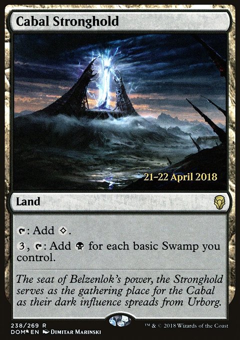 Cabal Stronghold, Dominaria Promos #238s, Magic: The Gathering card