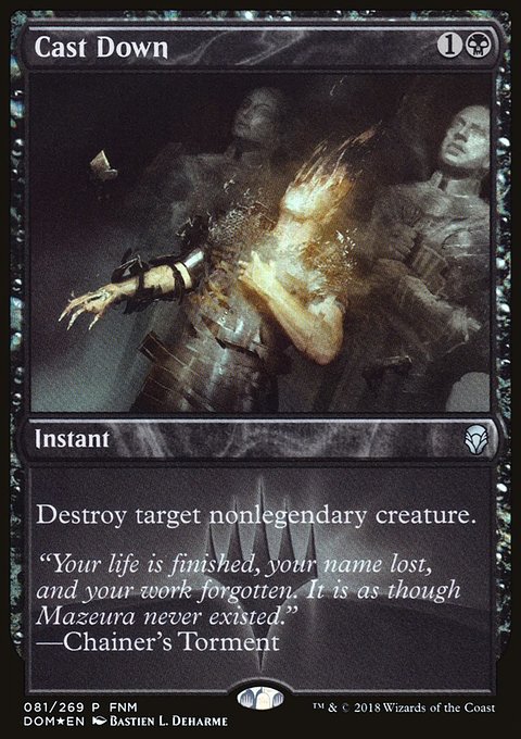 Cast Down, Dominaria Promos #81, Magic: The Gathering card