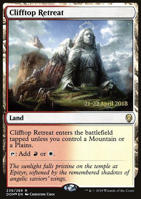 Clifftop Retreat, Dominaria Promos #239s, Magic: The Gathering card