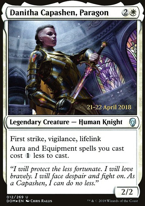 Danitha Capashen, Paragon, Dominaria Promos #12s, Magic: The Gathering card