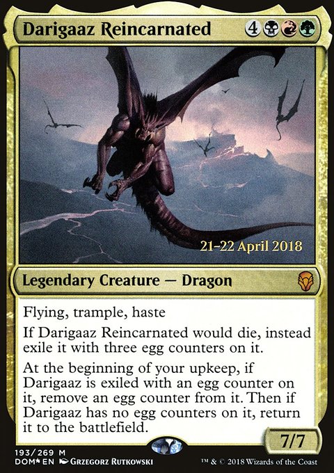 Darigaaz Reincarnated, Dominaria Promos #193s, Magic: The Gathering card