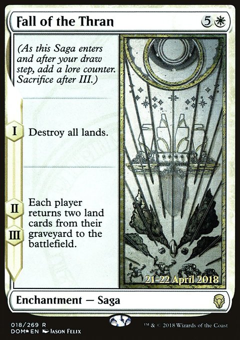 Fall of the Thran, Dominaria Promos #18s, Magic: The Gathering card