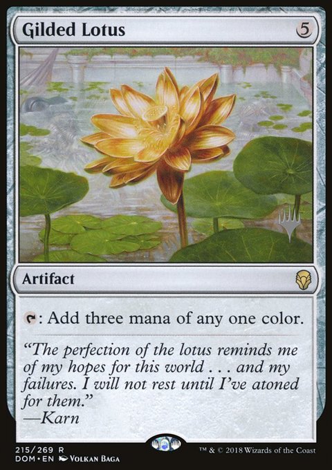 Gilded Lotus, Dominaria Promos #215p, Magic: The Gathering card