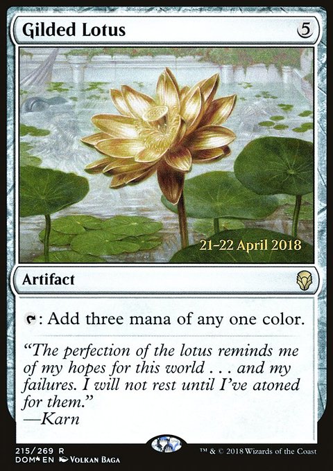 Gilded Lotus, Dominaria Promos #215s, Magic: The Gathering card