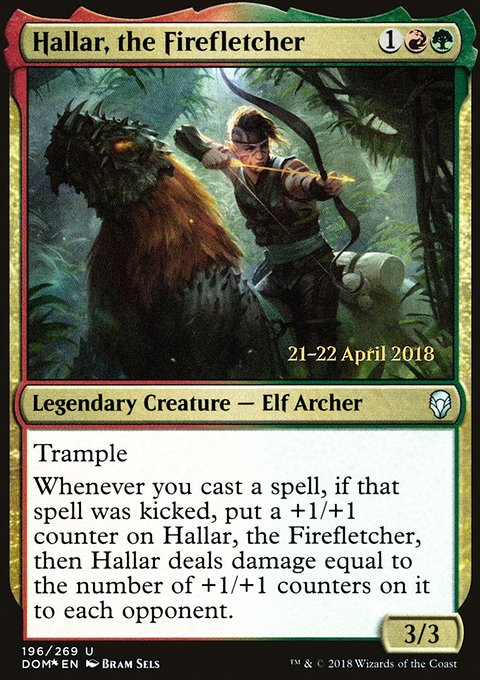 Hallar, the Firefletcher, Dominaria Promos #196s, Magic: The Gathering card