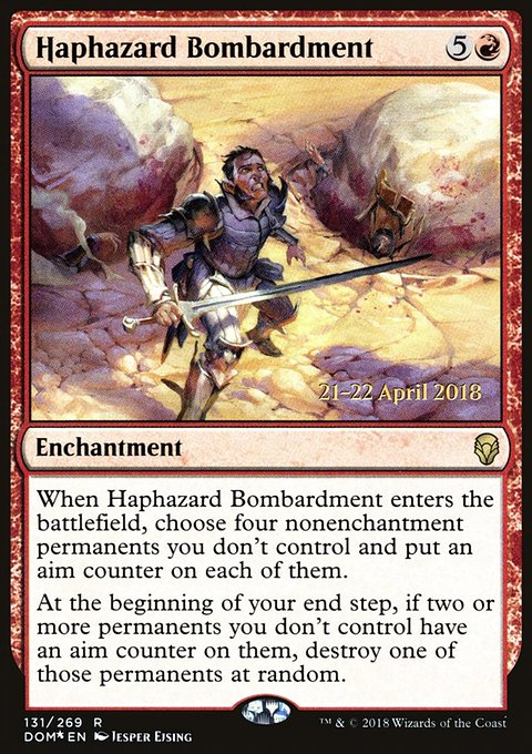 Haphazard Bombardment, Dominaria Promos #131s, Magic: The Gathering card