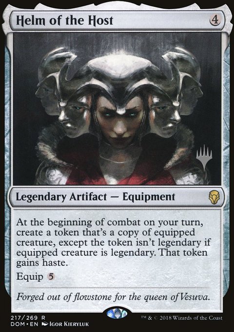 Helm of the Host, Dominaria Promos #217p, Magic: The Gathering card