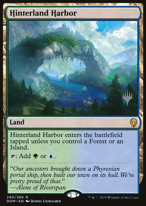 Hinterland Harbor, Dominaria Promos #240p, Magic: The Gathering card
