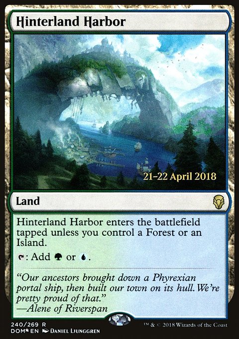 Hinterland Harbor, Dominaria Promos #240s, Magic: The Gathering card