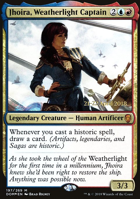 Jhoira, Weatherlight Captain, Dominaria Promos #197s, Magic: The Gathering card