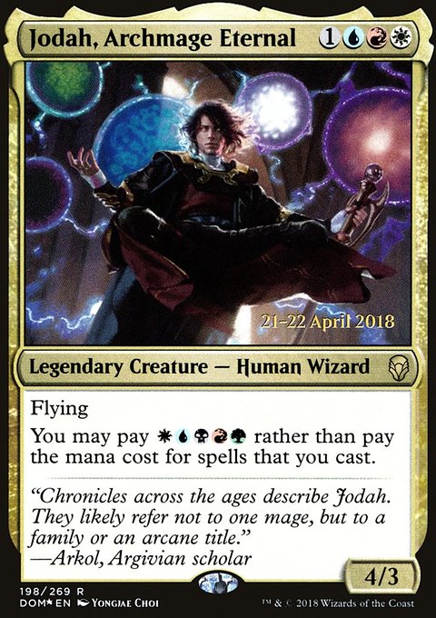 Jodah, Archmage Eternal, Dominaria Promos #198s, Magic: The Gathering card