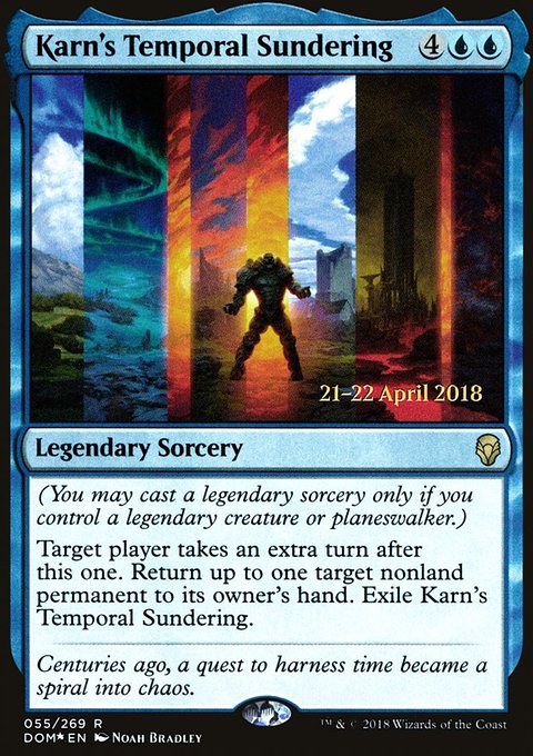 Karn's Temporal Sundering, Dominaria Promos #55s, Magic: The Gathering card
