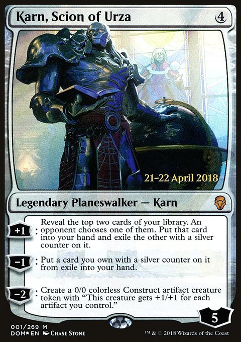 Karn, Scion of Urza, Dominaria Promos #1s, Magic: The Gathering card