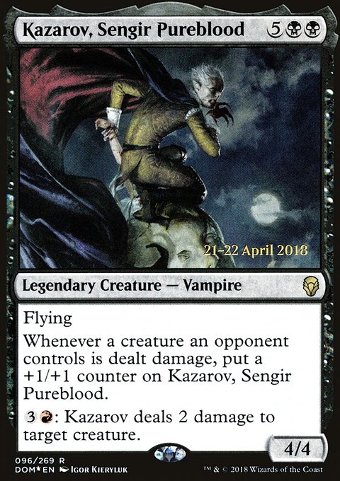 Kazarov, Sengir Pureblood, Dominaria Promos #96s, Magic: The Gathering card