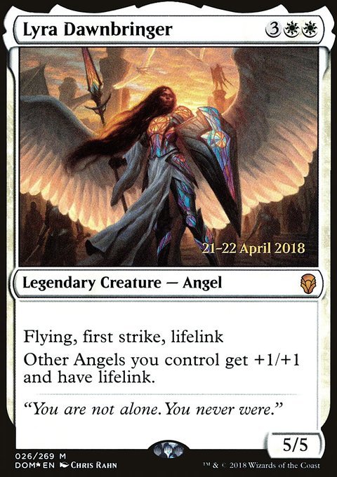 Lyra Dawnbringer, Dominaria Promos #26s, Magic: The Gathering card