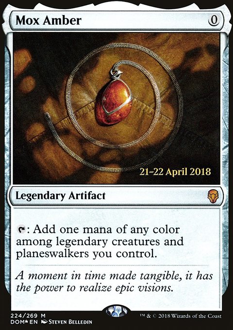 Mox Amber, Dominaria Promos #224s, Magic: The Gathering card