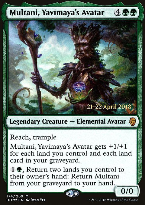 Multani, Yavimaya's Avatar, Dominaria Promos #174s, Magic: The Gathering card