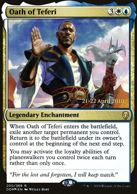 Oath of Teferi, Dominaria Promos #200s, Magic: The Gathering card