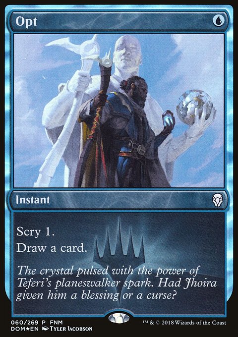 Opt, Dominaria Promos #60, Magic: The Gathering card